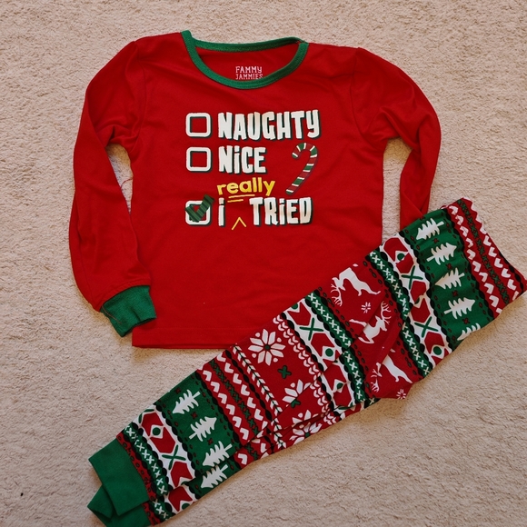 4/25 Fammy Jammies  Christmas Pyjamas 2PC 3t - Picture 6 of 8